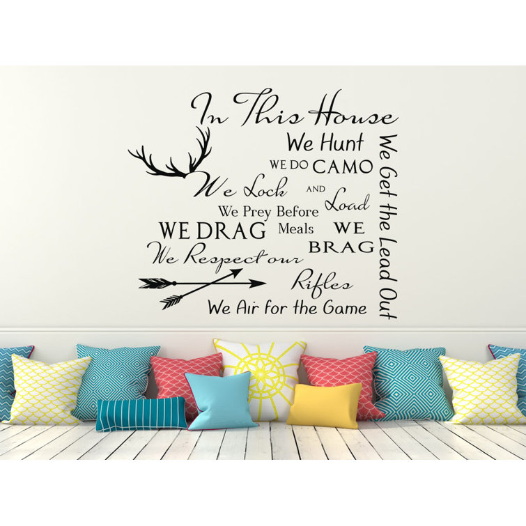 Redwood Rover Family House Rules Quote Wall Decal Wayfair